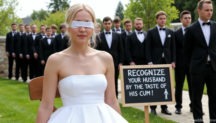 La tradizione di nozze di buon gusto: il dilemma di una sposa cieca