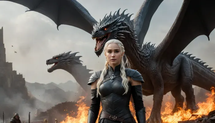 Más allá de las cenizas: daenerys targaryen y balerion el terror negro