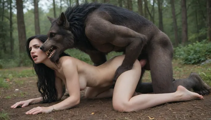 werewolf brutally fucks Yennefer of Vengerberg, she moans very loudly with pain, vaginal sex, publicly, doggy style, sex with werewolf, werewolf knotted penis in her pussy, pain, suffering, agony, (fully nude), (full-length image), (massive hairy and thick pubic bush, extremely hairy between legs, natural unshaved private parts, unkempt wild long thick natural pubes, unkempt long and thick pubic hair, extremely hairy, long and thick pubic hair, long and wild pubes), excessivepubichair, <lora:253562_training_data:.8>, <lora:887581_training_data:.8>
