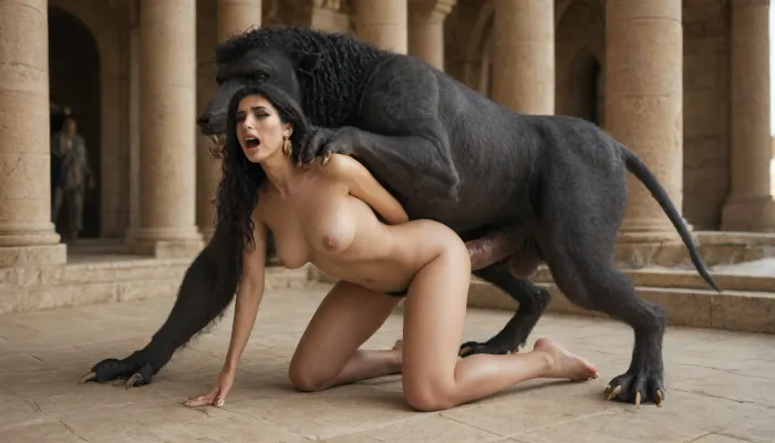 Ancient pleasure: cleopatra's encounter with the hair-covered panther monster