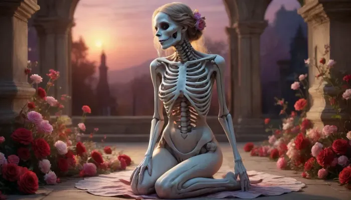 A timeless dance: kittyart's polychromatic blend of horror and romance