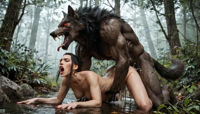 score_9, score_8_up, score_7_up, score_6_up, In a foggy forest, full female body view, Azula, (She is getting fucked in doggy by one werewolf:1.3), slim body, closed eyes, moaning, screaming with pleasure, open mouth, blush, very sweaty, (huge creampie), EdobWerewolf, h41ry, <lora:HandFineTuning_XL:.5>, <lora:h41ry:.5>, <lora:EdobWerewolf_XL_v1.0:1.2>