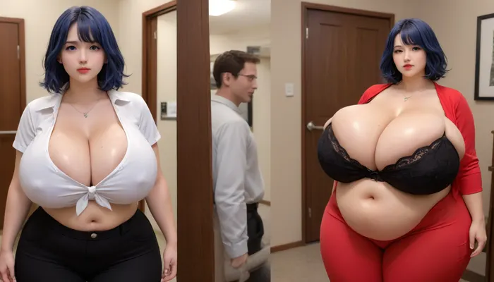 The most perfect Masterpiece of the most perfect fattening weight gain before-and-after photography, (once just an extremely incredible extra extra FATTER thick plump woman:1.3), mega extremely gargantuan hyper FAT breasts that are growing, extra mega plump body, extremely extra mega voluptuous, extremely mega extra extra FAT thick Asian American woman with thick wide hips, (she is showing off before and after side by side sequence mulilple veiws of her immensely hugely drastic weight gain FATTER much more way thicker fuller FATTER hourglass body figure:1.2), gargantuan fat ass, (hyper drastic change so much more hyper mega gargantuan FAT breasts expansion:1.2), (ultra mega gargantuan hyper huge mega FAT sized breasts:1), (before and after many years of fattening to gain mass amounts weight and fat:1), (she has sexy long straight black blue hair:1), <lora:Venus_Body_Alpha:1.2>, <lora:InflationXL:1.3>, <lora:Nicorima Style:1>, (before-and-after sequence in progression of weight gain of fat showing of her voluptuous fat breasts and fat ass expansion because of her weight gain:1.1), (hyper fat busty woman:1), (ultra high detailed hdr selfies of her hyper enlarging fattening weight gain and expansion more voluptuous:1), (best face:1), (very thick fat wide hips:1)