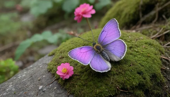A dance of life and decay: a symphony of beauty in an ancient cemetery
