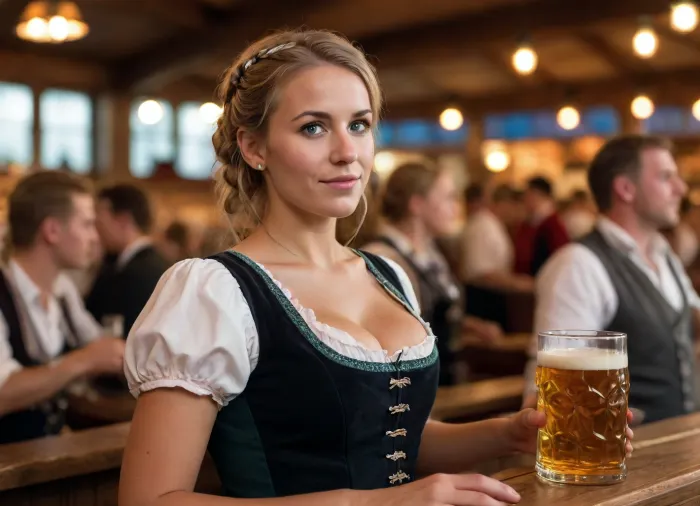 barmaid at the Oktoberfest