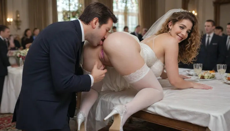 Unconventional bliss: the cunnilingus queue at the wedding reception