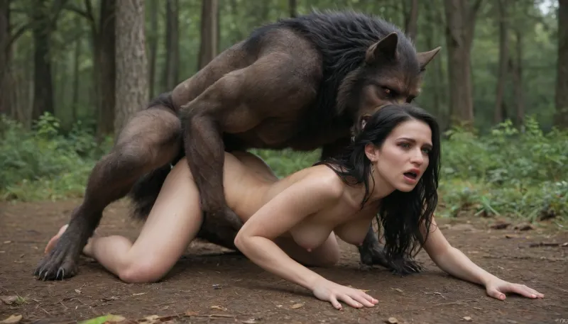 werewolf brutally fucks Yennefer of Vengerberg, she moans very loudly with pain, vaginal sex, publicly, doggy style, sex with werewolf, werewolf knotted penis in her pussy, pain, suffering, agony, (fully nude), (full-length image), (massive hairy and thick pubic bush, extremely hairy between legs, natural unshaved private parts, unkempt wild long thick natural pubes, unkempt long and thick pubic hair, extremely hairy, long and thick pubic hair, long and wild pubes), excessivepubichair, <lora:253562_training_data:.8>, <lora:887581_training_data:.8>