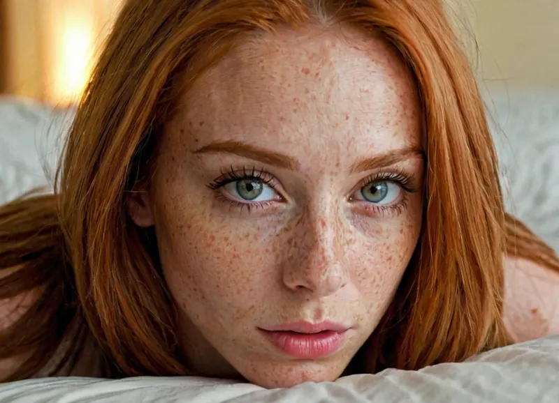 Una giovane donna con un corpo sottile e piccoli seni è scopata da un uomo con un cazzo enorme, estremamente ampio e estremamente lungo. L'uomo ha occhi di alta qualità che sono stretti e hanno una dimensione A-cup. Ha un corpo pieno