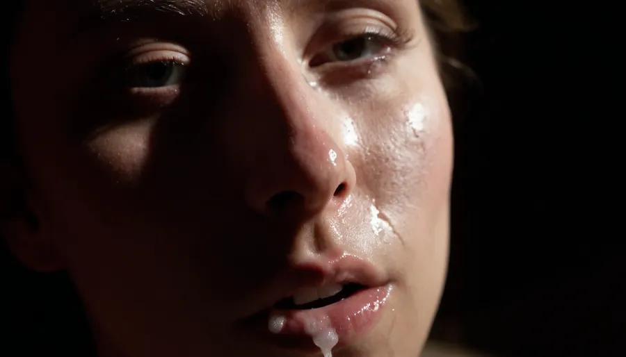 extreme close-up on a nose with excessive cum running down, 8k, photorealistic, soft lighting, cinematic dark lighting, an interplay of light and shadow, artsy, work of art, price winning, <lora:dark:.8>