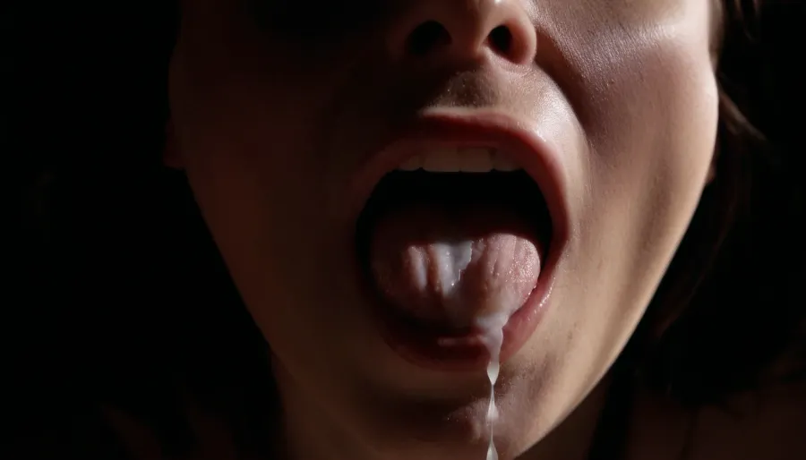 extreme close-up on a mouth with excessive cum running out, 8k, photorealistic, soft lighting, cinematic dark lighting, an interplay of light and shadow, artsy, work of art, price winning, <lora:dark:.8>