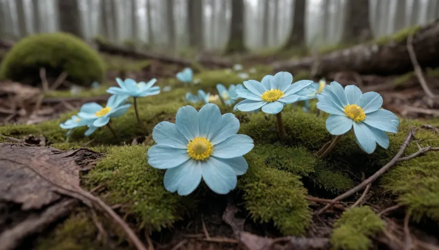 ** Forest microecosystem, ** Hyper-realistic microcosm of * * a decomposing mouse corpse * * lying among * * moss litter* * and * * fallen leaves**, **delicate flowers** — **purple violets** and **white anemones** with **drops sprouting from its * * decayed belly** dew * * on the petals, * * mouse fur* * is covered with * * frost mold * *, (turquoise and gray shades), * * bones * * barely show through * * translucent flesh**, **surrounding moss* * is intertwined with * * thin roots** of plants, * * light* * breaks through * * a canopy of young birches**, creating * * an HDR contrast** between * * the warmth of decay** and * * the chill of morning haze**, * * 8K ultra-details**, * * wool lint**, **petal texture**, **glitter slime* * on * * rotting debris**, * * rusty patches** on * * bark* * nearby, * * ray tracing* * for * * volumetric fog** and * * realistic glare * * on * * dew drops**, **lossless PNG format** preserves * * micro-contrasts* * between * * the tenderness of flowers* * and * * the gloom of decay**, nature turns a small death into * * a fragile symbol of the eternal cycle**., horror, (theme), semell, of, death, <lora:Zombie v0.2:.5>